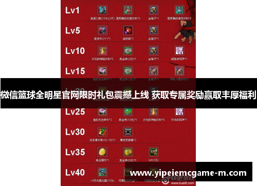 微信篮球全明星官网限时礼包震撼上线 获取专属奖励赢取丰厚福利